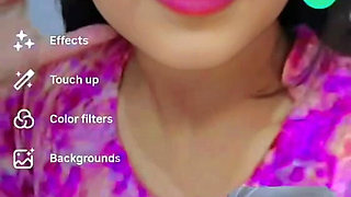 Desi Cute Aunty Video Call Sex Chat, Fingerings on Video Call