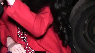 Cock Loving Slut MILF Kitty Love Sucks off Some Horny Doggers in a Car Park