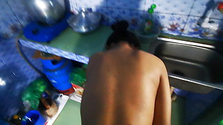 extreme wild dirty love making with ex boyfriend 2nd time fucked me ex Desi couple fucking video  in kitchen cokking for my ex