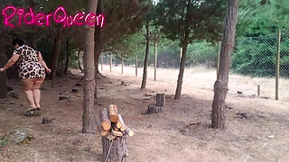 Recoping Woods Sexy Stepmom Outdoors