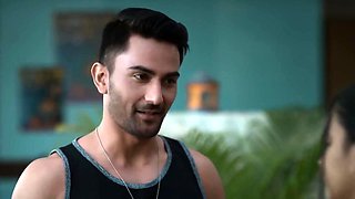 Indian pair celebrating their anniversary inside bedroom