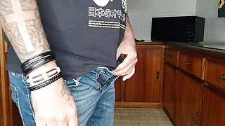 Fucking my best friends cheating housewife in the kitchen