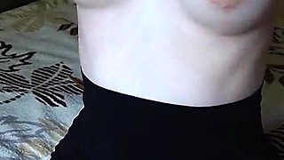 Student's Nipple Play Shaking Orgasm After College