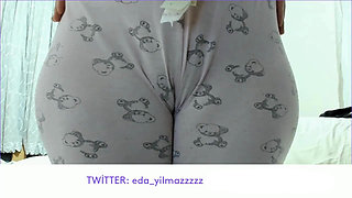Camel Toe in Pajamas Close up