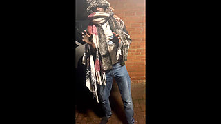 Rough dosser hobo gets lucky