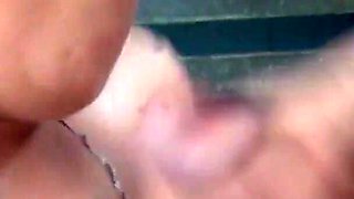 She loves it in the open air - and then his cock stiffens