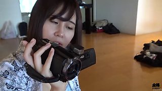 Mother-in-laws villa in Japanese porn video filmed by an employee who soon joins her