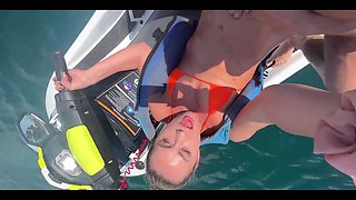 Horny Blonde Getting Her Pussy Drilled on a Jetski