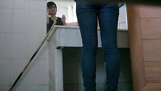 Public bathroom gets a hidden cam of it own from a voyeur
