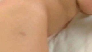 Young Asian gf got big cock pussy massage