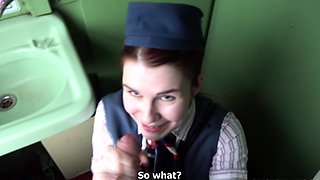 CzechStreets-Sex With a Conductor in the Toilet