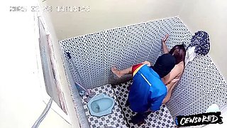 Minimarket Clerk Clarelia Caught on Camera in Bathroom - Hot Indonesian Babe Does Naughty Acts