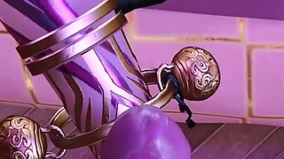 3D Big Boobs Asian Cosplay Slut Have a Hardcore Foot Job Sex