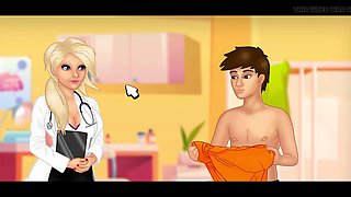 Japanese game, japanese mom help, cartoon mom