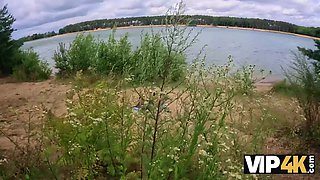 Vip4k. Anal Sex by the lake after picking up a lady