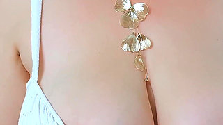 Office Break Tease: Busty MILF Fucks Her Hairy Pussy on Camera