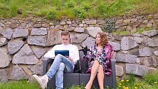 Hunted down hottie getting her mature pussy dominated