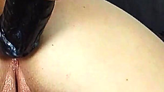 Big anal toys & creampie