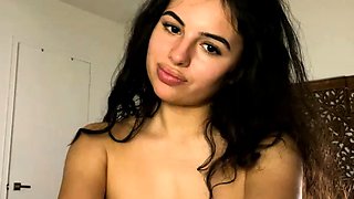 Hottest brunette solo webcam masturbation 2