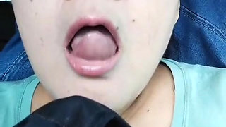 sexy Molly pee on the road