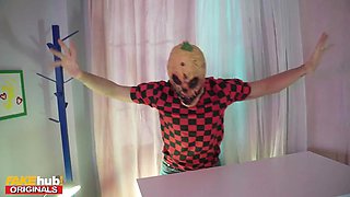 FAKEhub HALLOWEEN - Scarecrow Prank ends with hot Latina getting fucked Anal by college boyfriend