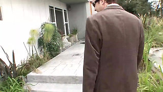 Old man but with big cock fucks 2 teeny