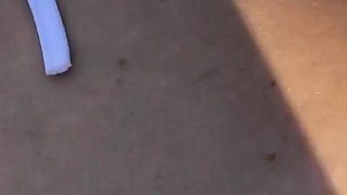 Busty blonde fucked outdoors