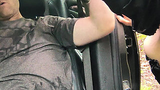 Walking Down the Road She's Masked so You Won't See Her Face Start Shagging That Juicy Cock and His Cum She's Gonna Tadte