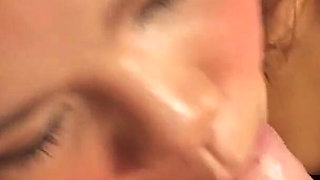 Asian Girl Sucks Hard Cock and Then Gets Fucked Good