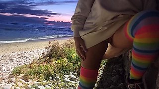 Sexy Blondy Extreme Masturbation Outdoors Hot Ass