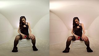 243 - Ashley Ocean - Skinny Teen Striptease Toying