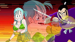 Hentai adventure with big balls, featuring Bulma getting into some wild action
