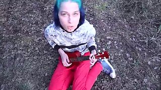 Hot Teen Laruna Mave Gets Fucked Hard in the Woods - Blowjob & Cumshot