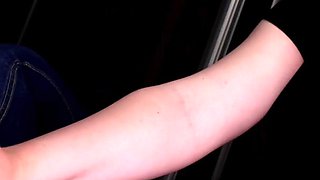 Worn White Socks POV Teasing with Her Big Feet
