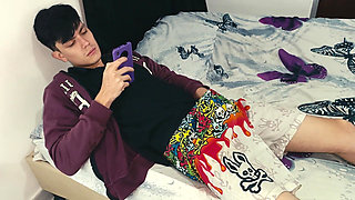 My Stepson Was Masturbating with His Favorite Tantaly Doll and I Help Him with His Penis.