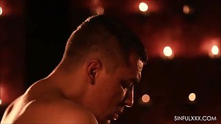 Pierced porn star gets ass licked before anal sex