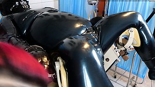 Extreme fetish latex play