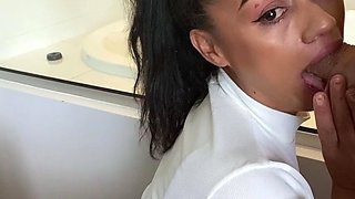 Brunette hookup amateur blowjob and dirtytalk sexdate