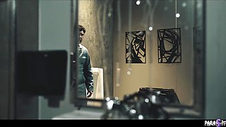 Hot brunette milf Little Puck gets infected by a parasite that makes her super horny