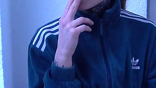 Petite College Girl Is Being Punished for Smoking