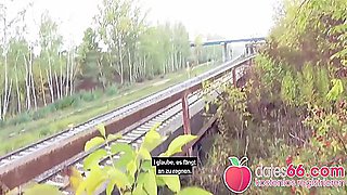 Crazy Public Sex In Germany: Guy Fucks Two Teens 18+