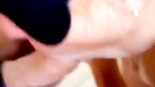 Teen first bdsm spanking in my face, deep throat ,split and cum swallow