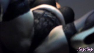 Black stockings for stepmom on the table