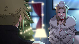 Seduction at Midnight: Aerith Decides Cloud Will Be Her New Year's Reward (Cartoon Sex)