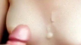 Cum on Her Teenytitts