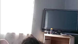Step mom sucks step sons cock best blowjob ever , better camera quality Very good video to jerk off