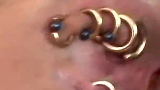 Two horny women fucked in orgy