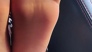 Divine Nylon Foot in the Car - Ultimate Edition