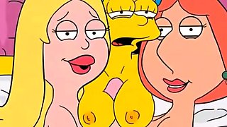 Simpsons and Griffins swingers orgy