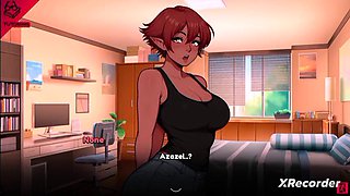 Azazel and her sister Azamara Give the professor the best threescore of his life!